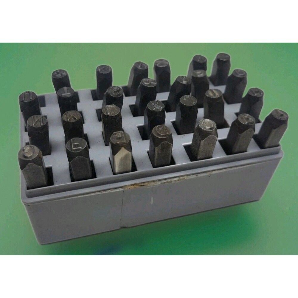Hanson Steel Letter Stamps Punches 1/4" LETTERS Made In USA 20300 A-Z + &